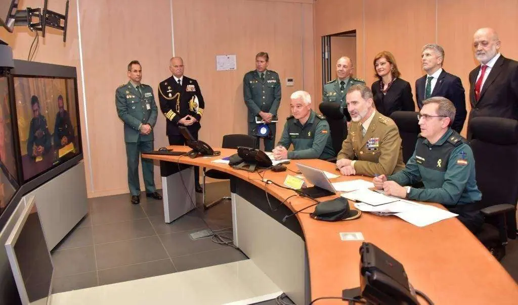 El Rey en el Centro de Operaciones de la Direcci&oacute;n General de la Guardia Civil (MINISTERIO DEL INTERIOR)