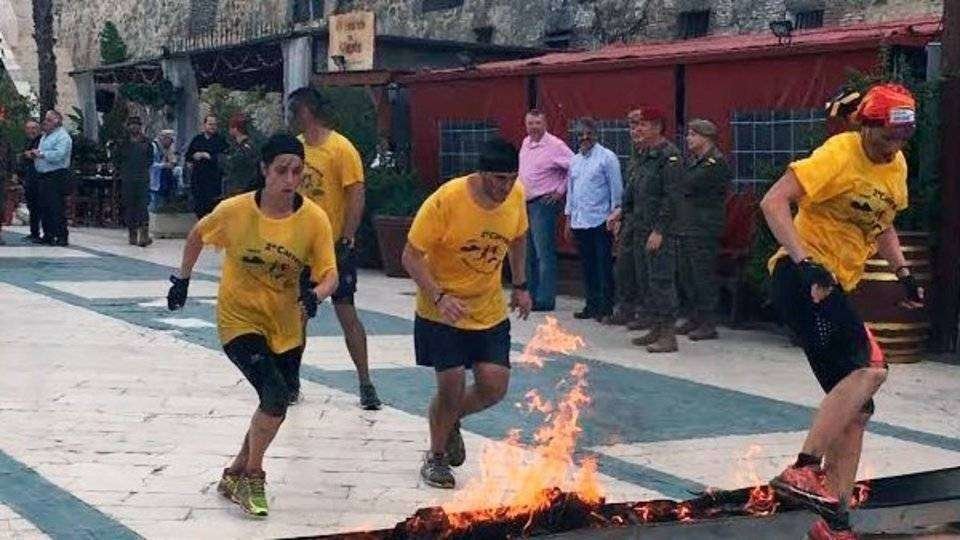 Deportistas militares, en una prueba atlética (C.A./ARCHIVO)
