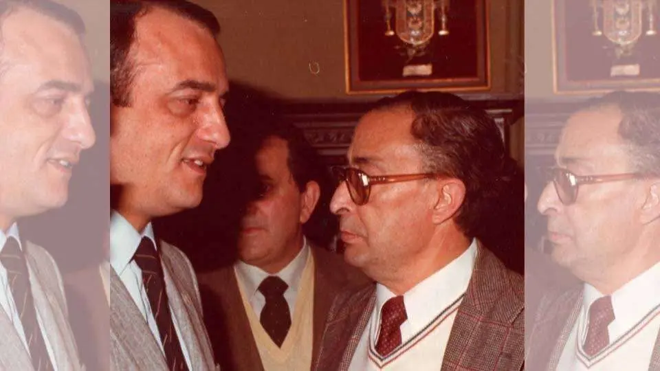 Isidro Jarque (derecha) junto al alcalde RIcardo Mu&ntilde;oz (CEDIDA)