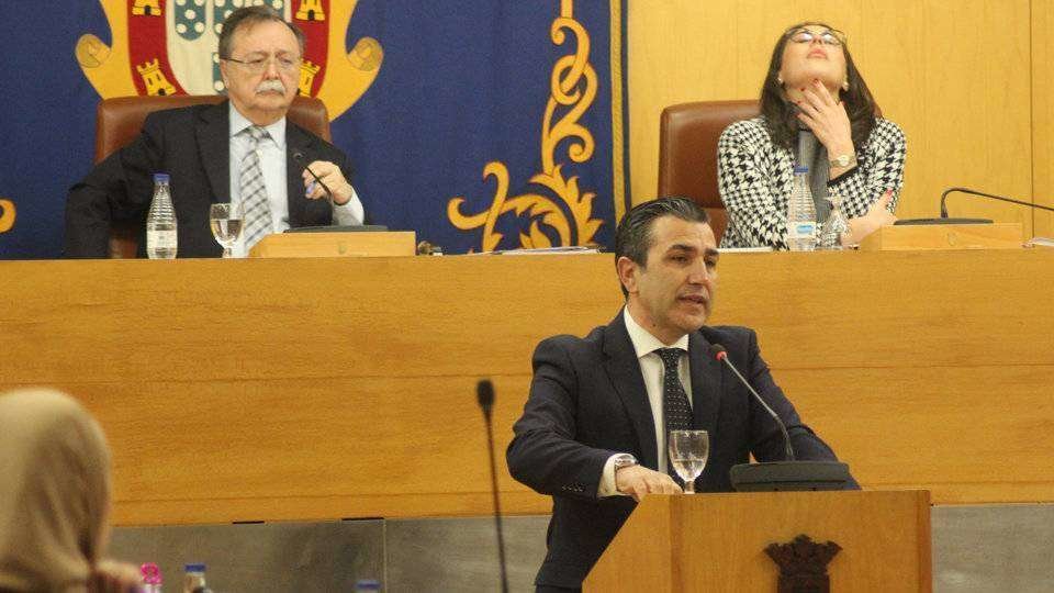 Rontomé, durante su intervención ante el pleno (C.A.)