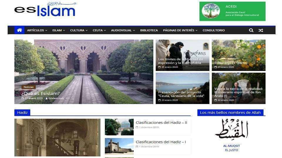 Página web Esislam (REPRODUCCIÓN)