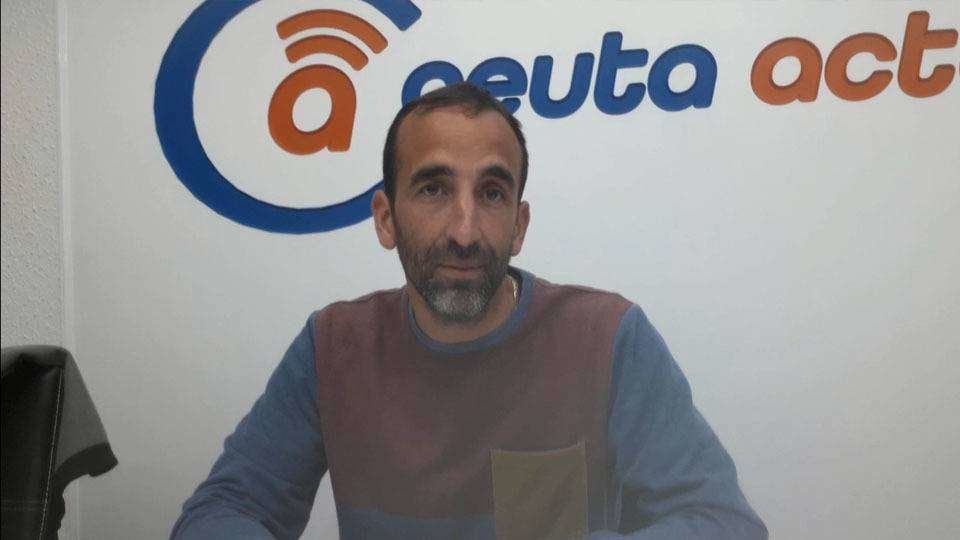 Claudio Tinoco, en la redacción de Ceuta Actualidad (C.A.)