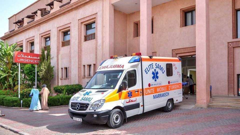 Servicio hospitalario de urgencias en Marrakech