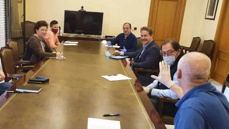 Un momento del encuentro celebrado esta ma&ntilde;ana en la sede de la Delegaci&oacute;n del Gobierno (CEDIDA)