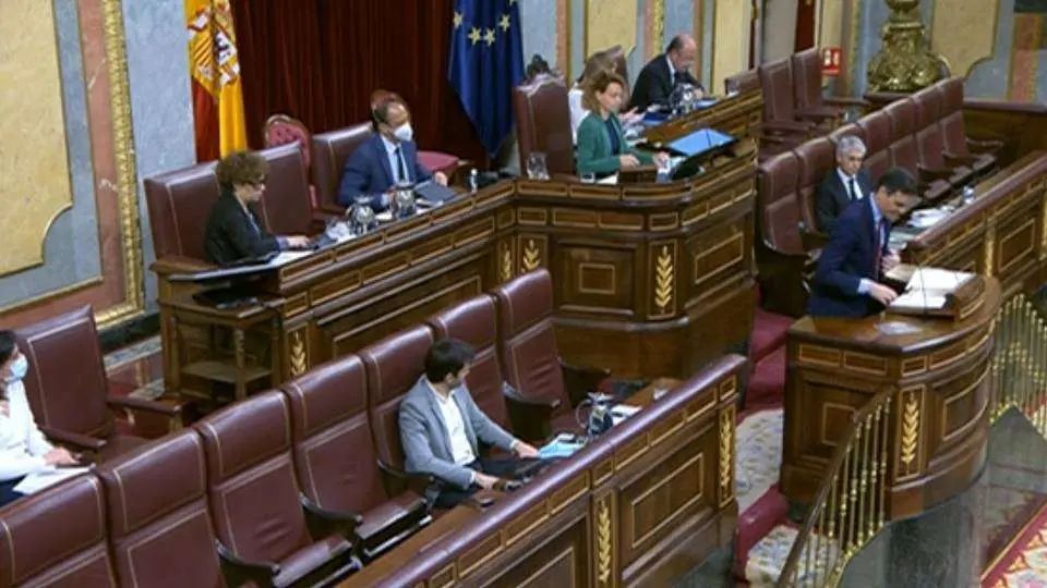 Instant&aacute;nea del pleno del Congreso celebrado hoy