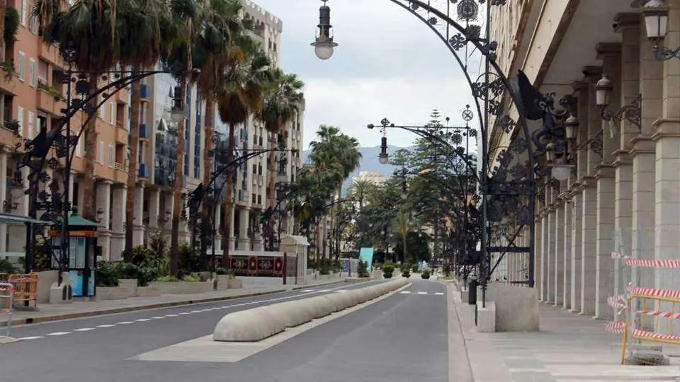 Vista de la Gran V&iacute;a durante la fase 0 del estado de alarma (C.A./ARCHIVO)