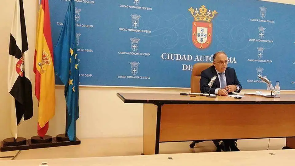 Alberto Gait&aacute;n, durante la rueda de prensa ofrecida hoy (C.A.)