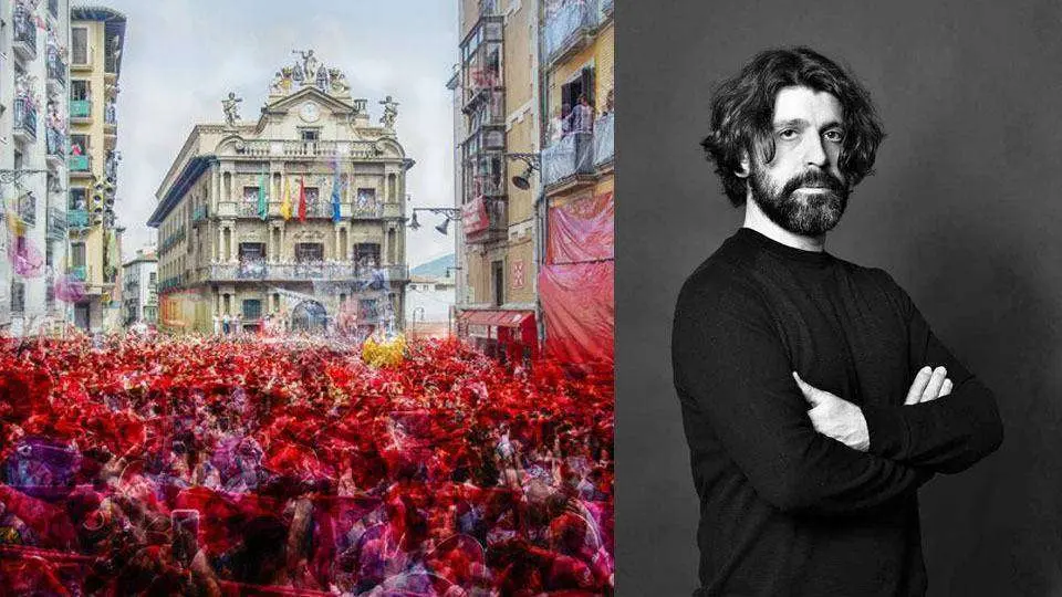 Una fotograf&iacute;a de Tejedor. A la derecha, el autor