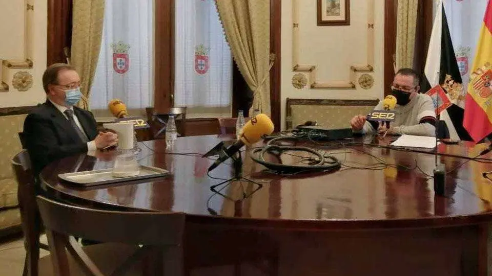 Vivas, durante la rueda de prensa concedida hoy a la Cadena Ser (CEDIDA)