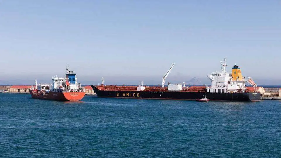 El "Ciego di Gaeta", atracado a puerto (AUTORIDAD PORTUARIA)