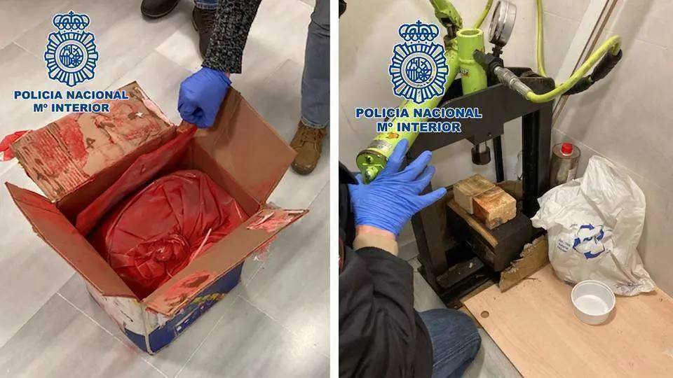 Material incautado durante la operaci&oacute;n (POLIC&Iacute;A NACIONAL)