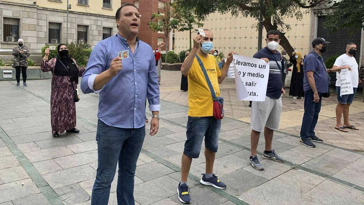 Trabajadores transfronterizos, hoy en la Plaza de los Reyes (C.A.)