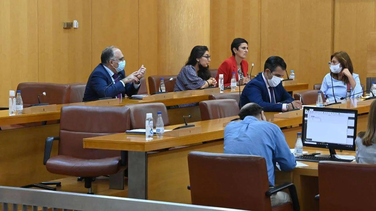 Imagen del pleno celebrado este jueves. Los esca&ntilde;os de Vox permanecen vac&iacute;os (C.A.)