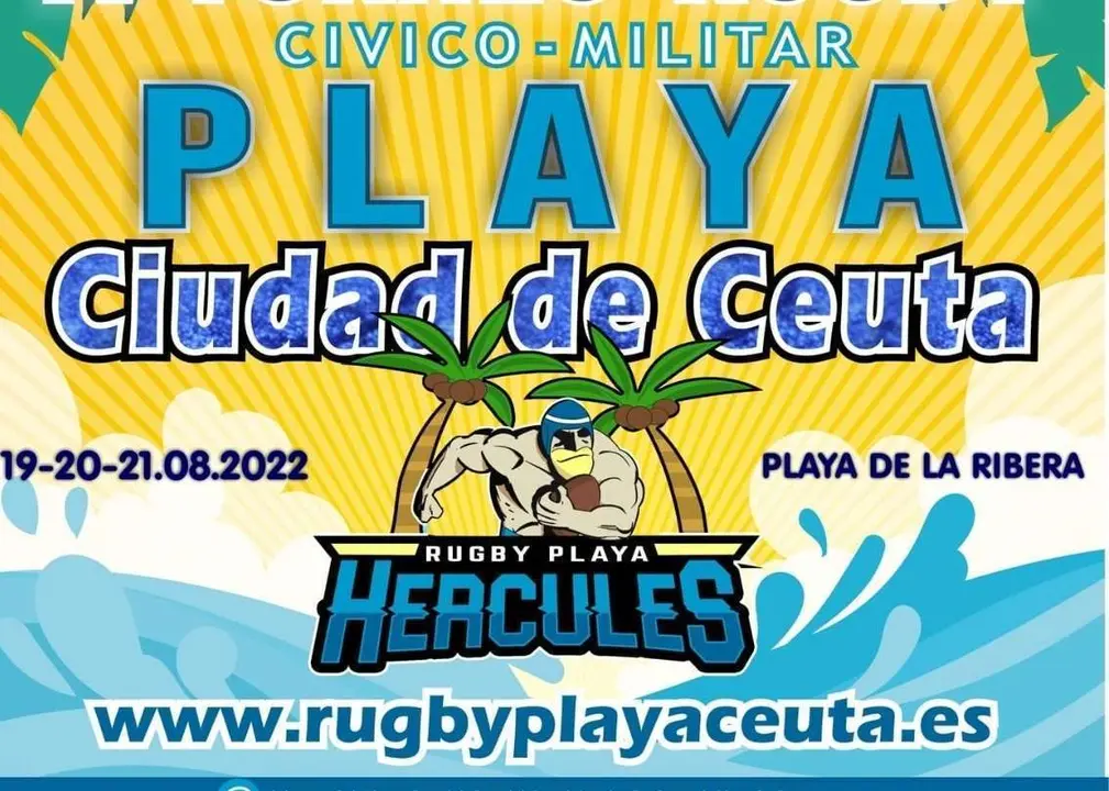 Cartel rugby playa