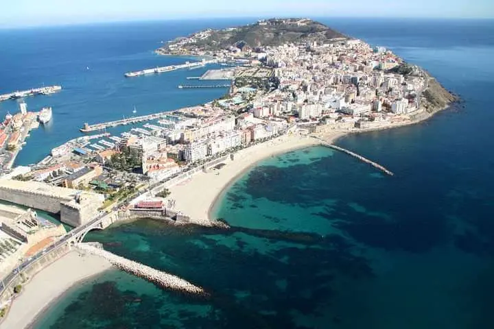 Vistas a&eacute;reas y panor&aacute;micas de Ceuta
