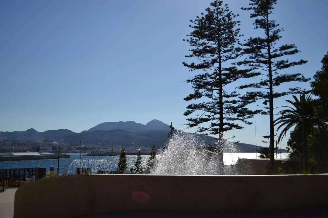 Vista de Ceuta desde San Amaro Cielo despejado
