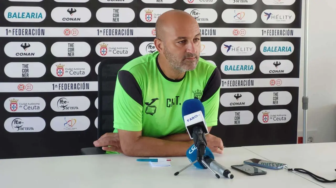 Chus Trujillo, entrenador de la AD Ceuta