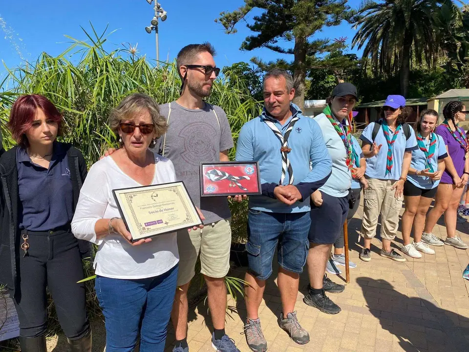 Scouts homenaje a Francisco Gallego