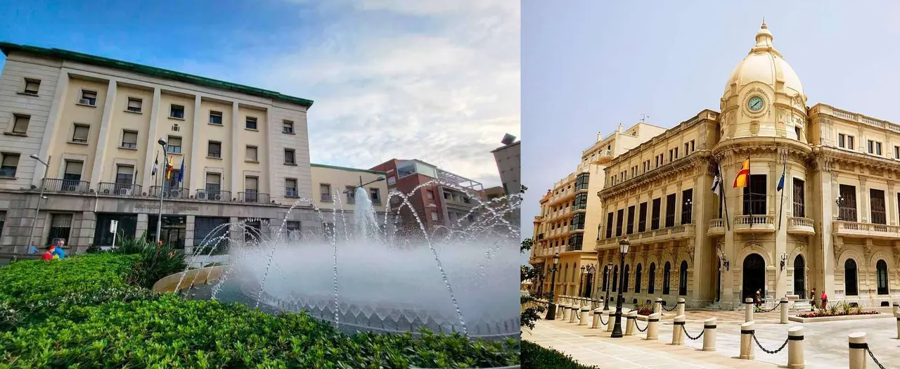 Delegaci&oacute;n y ayuntamiento montaje