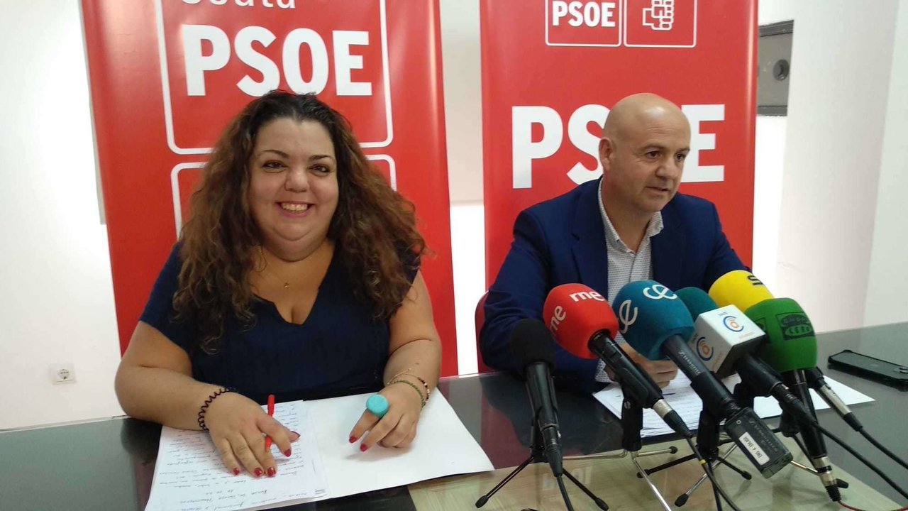 Juan Gutiérrez y Cristina Pérez, PSOE Ceuta