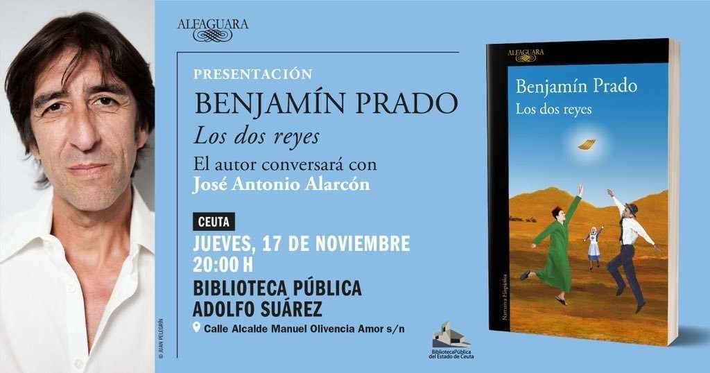Benjamín Prado también firmará sus obras a los que acudan a la presentación de 'Los dos reyes'