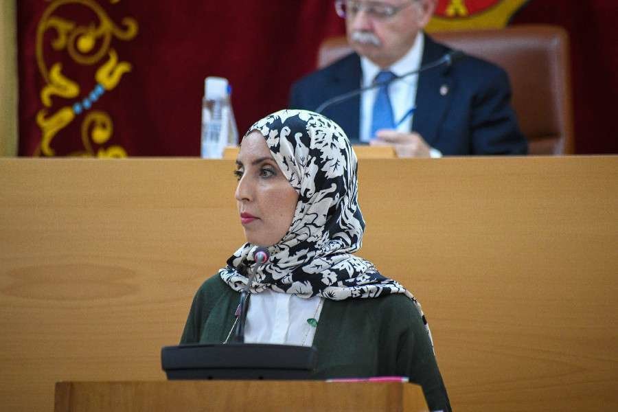  Fatima Hamed durante el debate presupuestario / Javier Sakona 