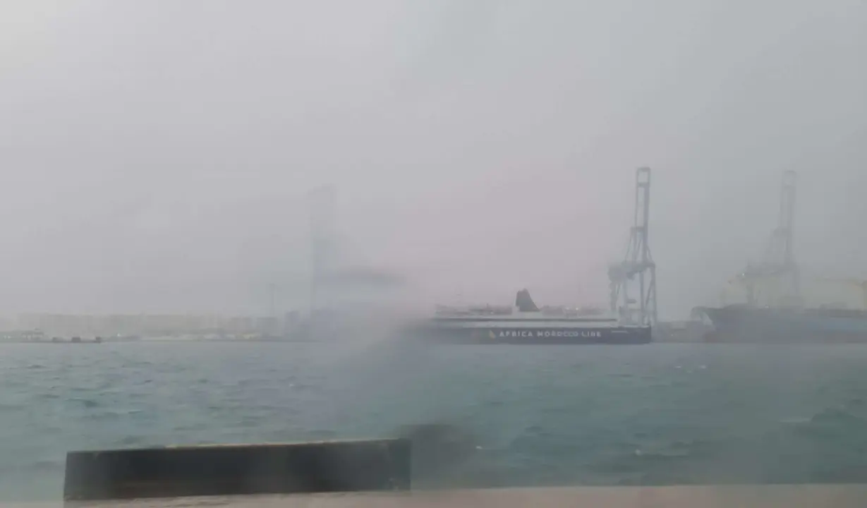 Temporal en el puerto de Algeciras (APBA)