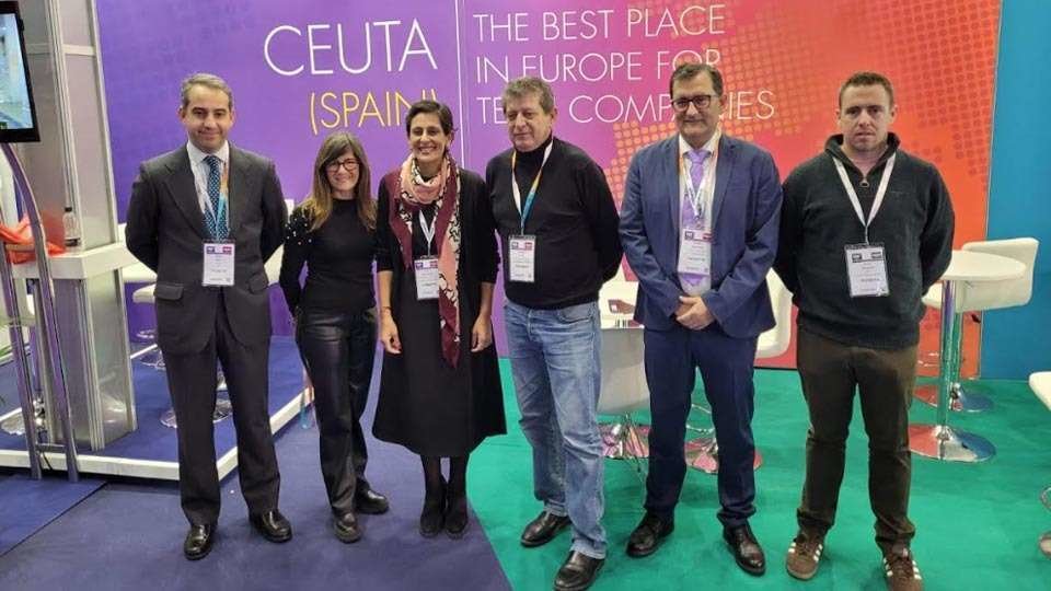 Delegación de Ceuta, encabezada por la consejera Kissy Chandiramani, en el «Ice Totally Gaming» (CEDIDA)