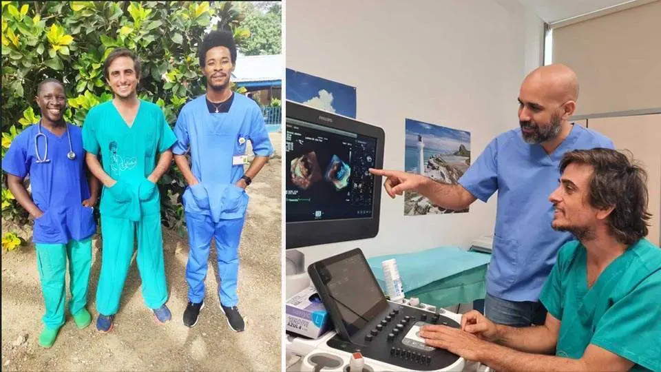 El cardi&oacute;logo durante su estancia en Sierra Leona (CEDIDA) francisco garc&iacute;a lanzas cardi&oacute;logo