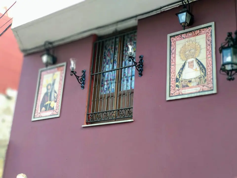 Jes&uacute;s Ca&iacute;do y la virgen de la Amargura