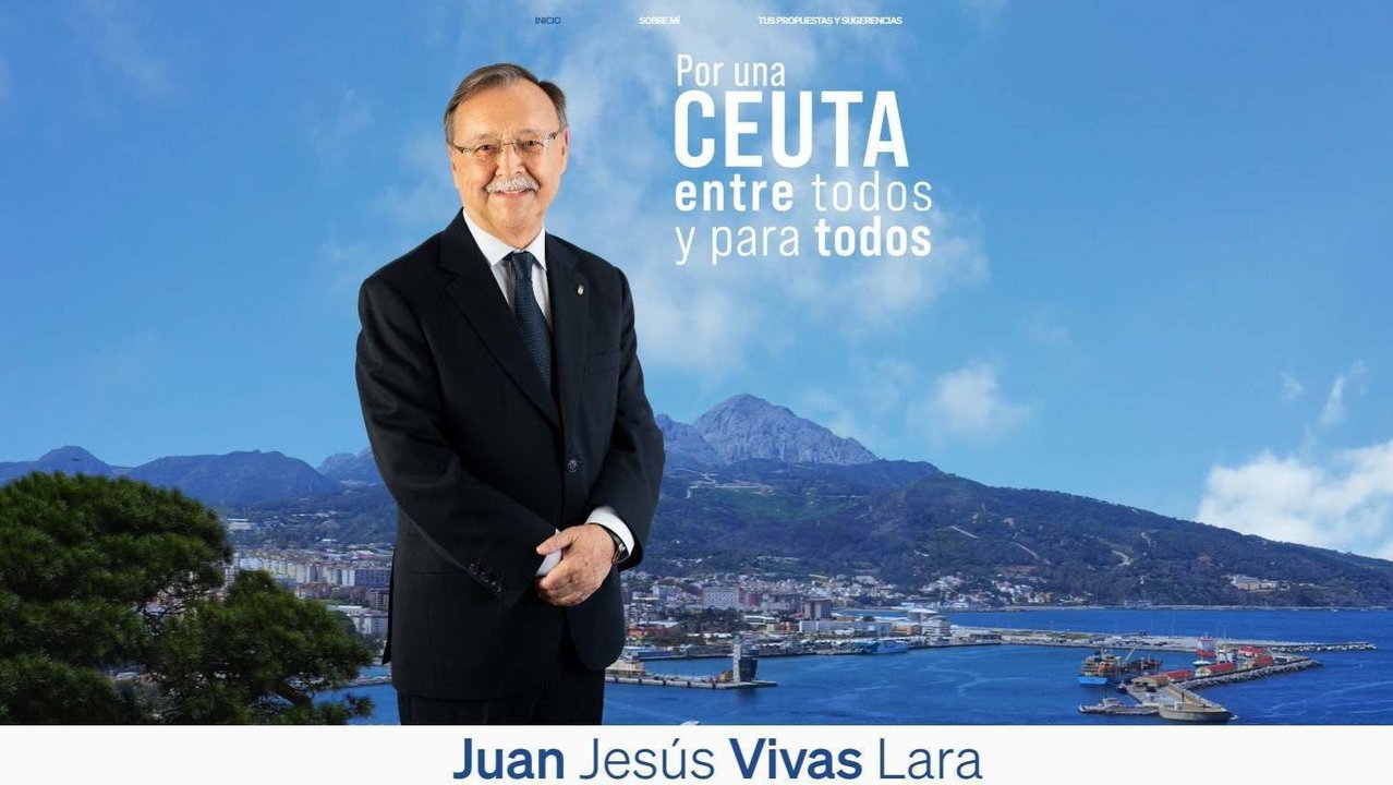 Página web de Juan Vivas, presidente del PP de Ceuta