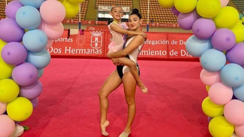 la Prebenjamin Sofia Ríos ha conseguido la medalla de plata en la modalidad de manos libres