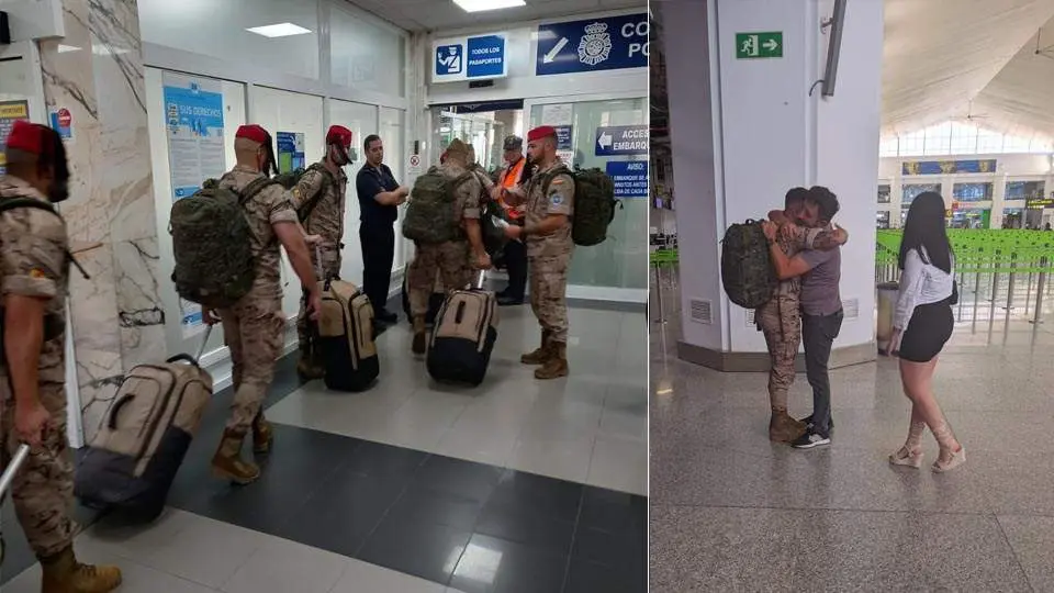 Im&aacute;genes de la partida de los militares a Irak (CEDIDAS)