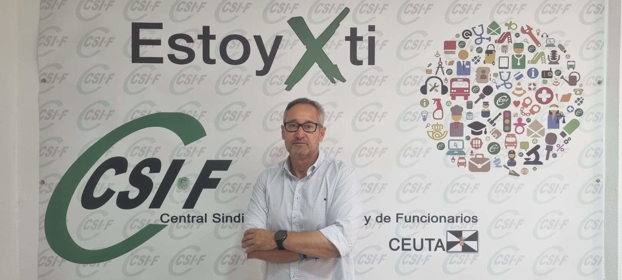 Juan Iglesias, presidente de CSIF Ceuta (Cedida)