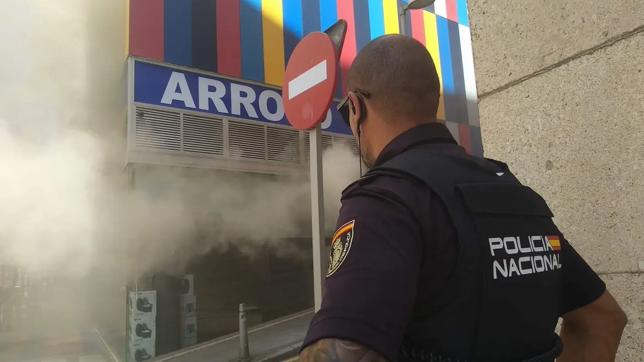 Incendio edificio colores