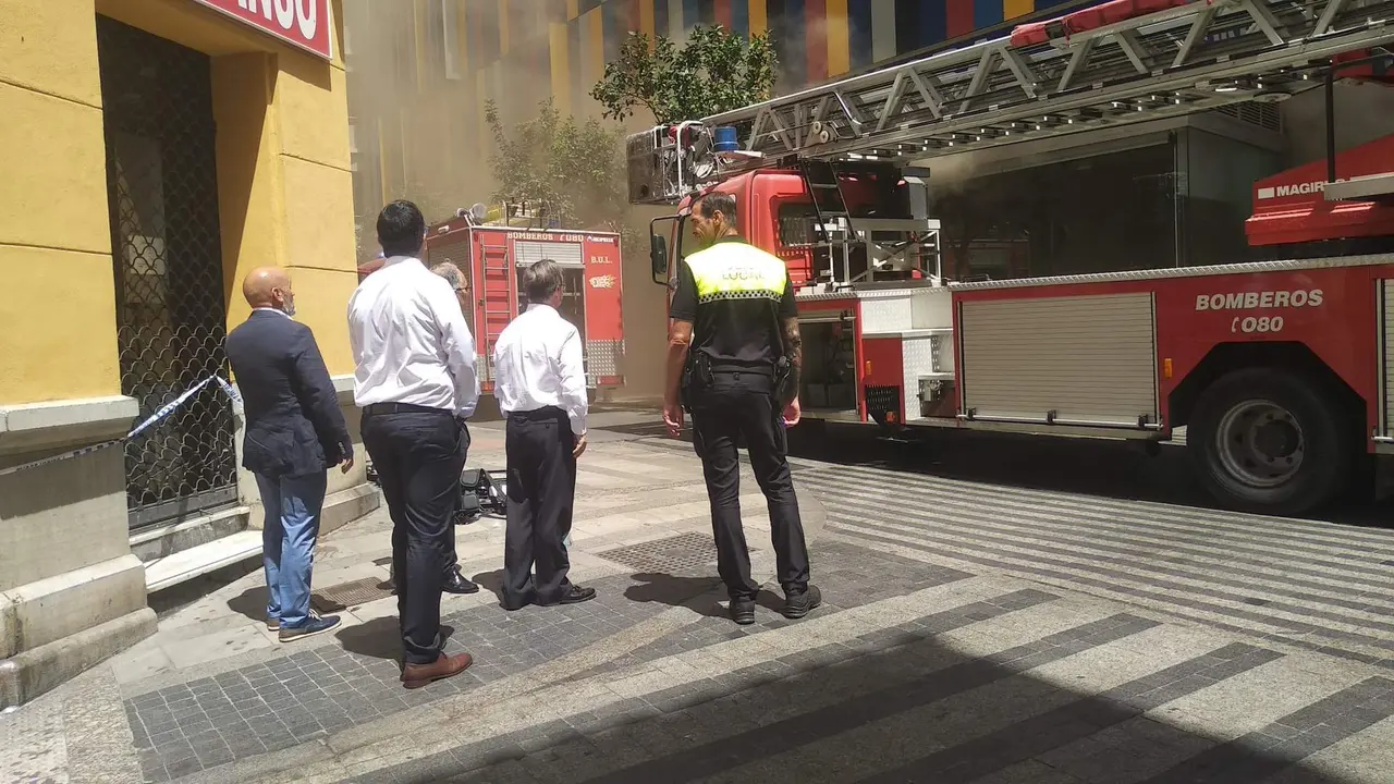Incendio edificio colores