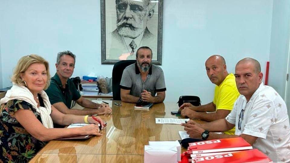 Reunión de los candidatos del PSOE con los representantes de AUGC (CEDIDA)