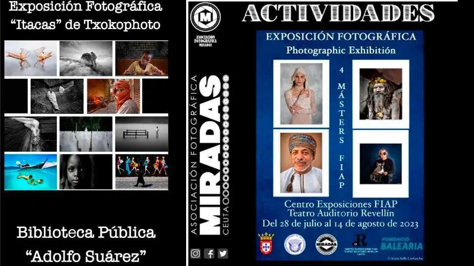 Carteles de dos de las exposiciones programadas (REPRODUCCI&Oacute;N)