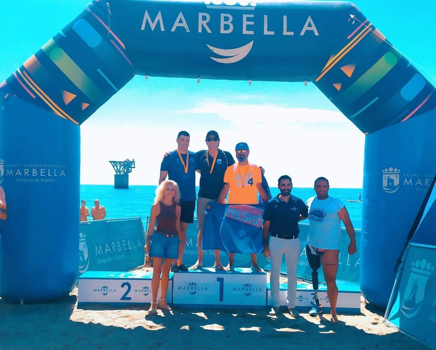 Nacho Gaita, vencedor en la III Travesía a Nado de Marbella (Cedida)