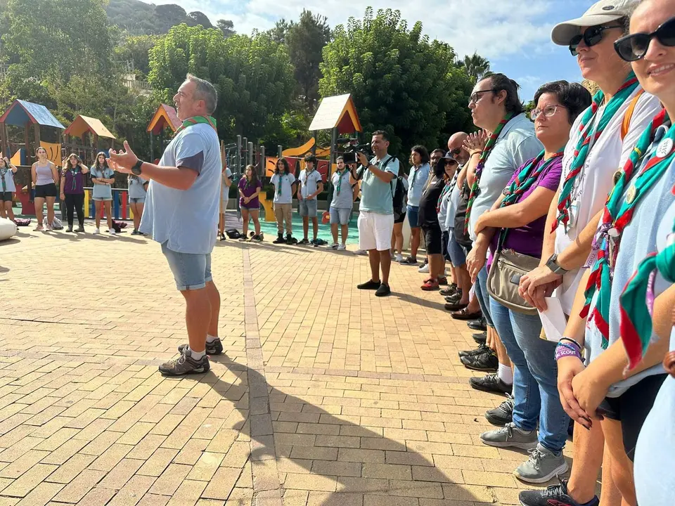 Scouts ceuta en el Parque de San Amaro
