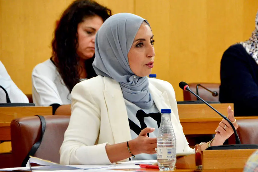  Fatima Hamed, durante la sesi&oacute;n de control de este lunes / Alejandro Castillo 