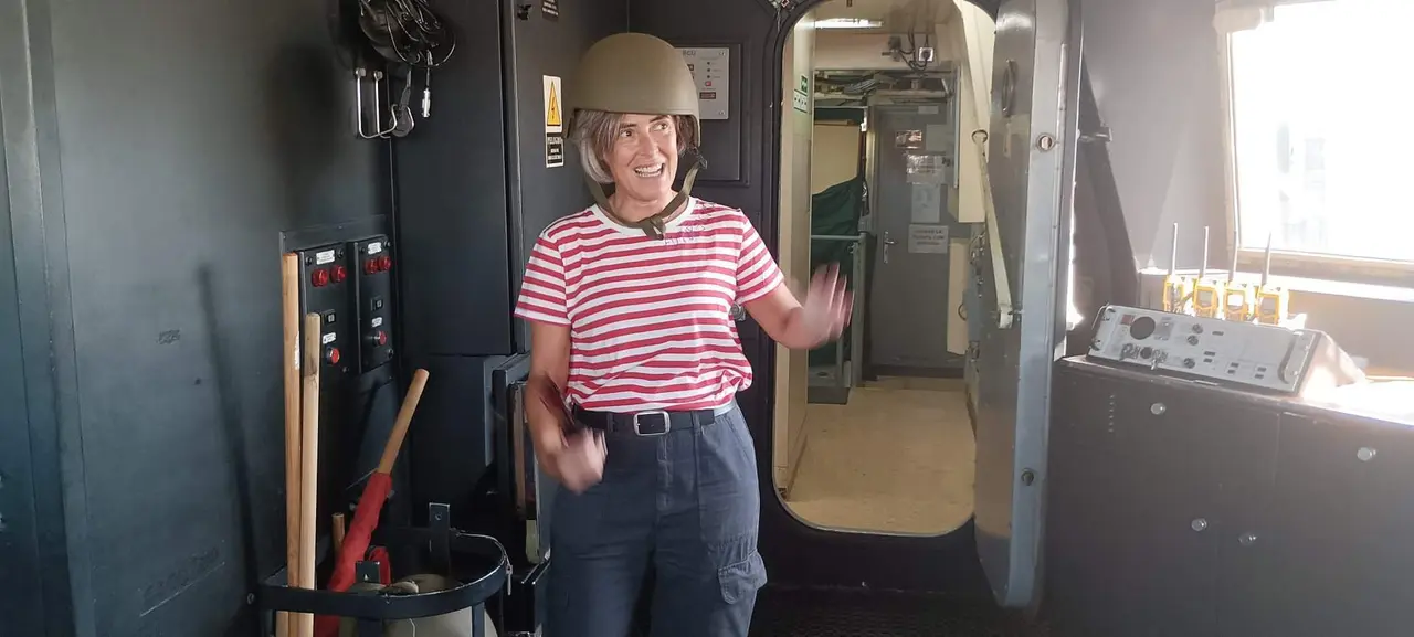 Visita fragatas Numancia y Almirante Juan de Borb&oacute;n