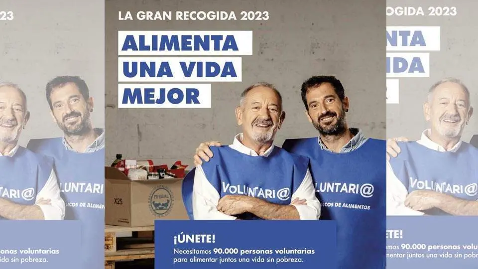 Cartel anunciador de la Gran Recogida de Alimentos 2023