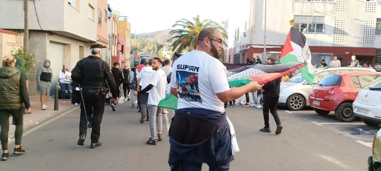 Manifestaci&oacute;n &laquo;Ceuta con Palestina&raquo;