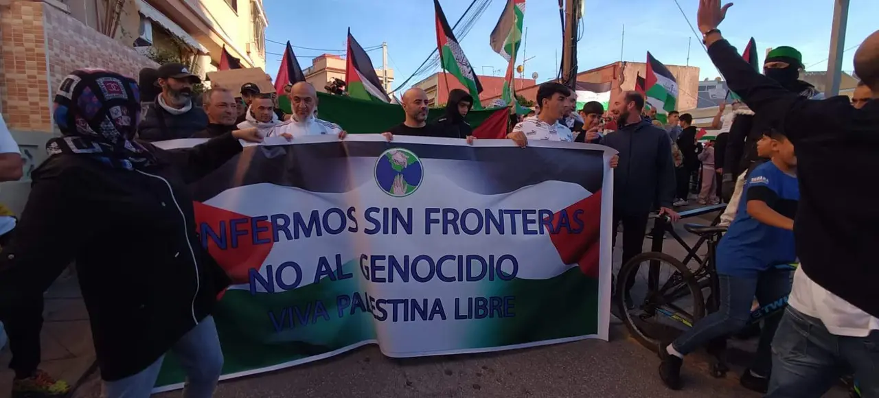 Manifestaci&oacute;n &laquo;Ceuta con Palestina&raquo;