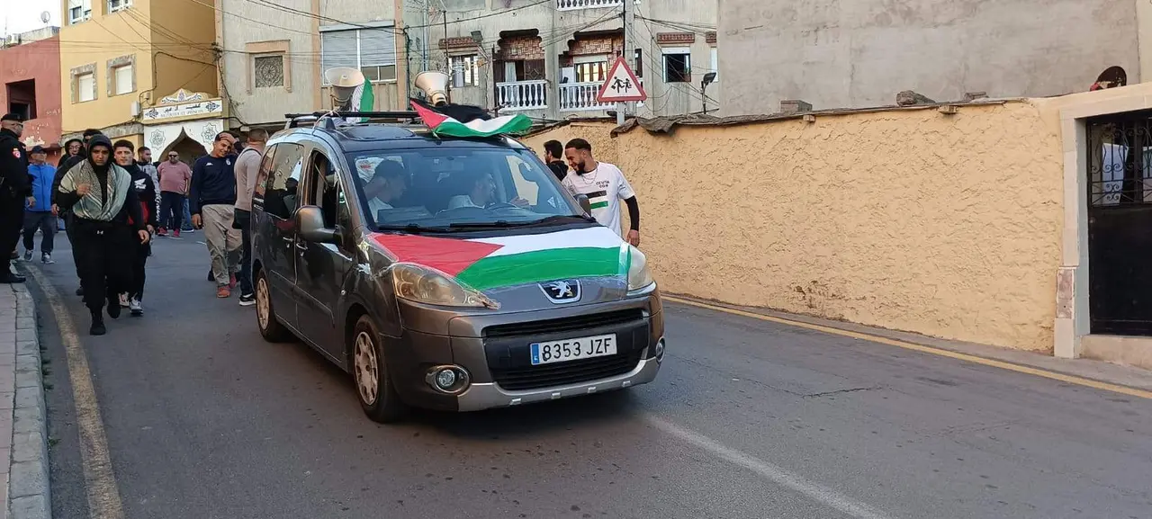 Manifestaci&oacute;n &laquo;Ceuta con Palestina&raquo;