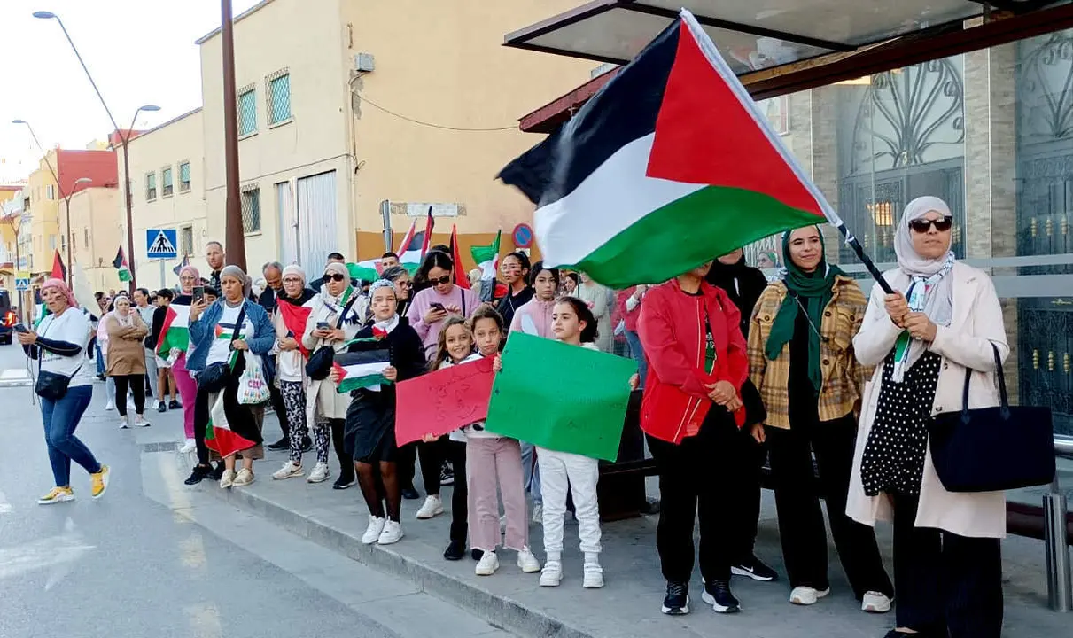 Manifestaci&oacute;n &laquo;Ceuta con Palestina&raquo;