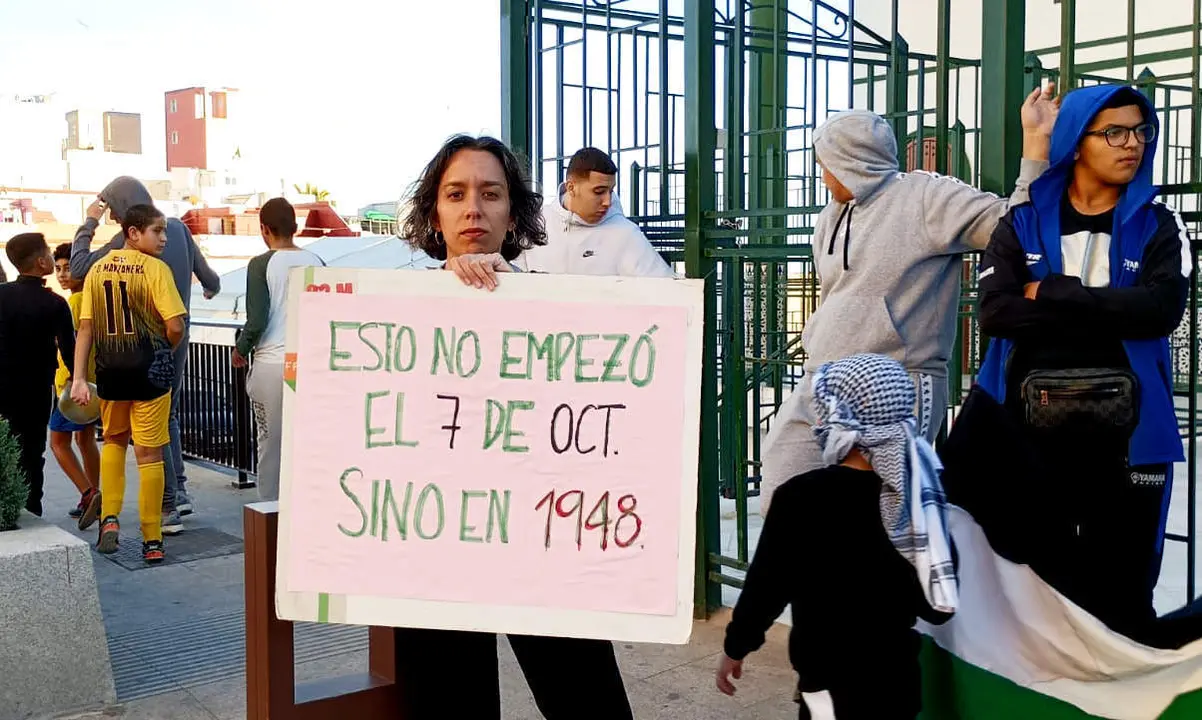 Manifestaci&oacute;n &laquo;Ceuta con Palestina&raquo;
