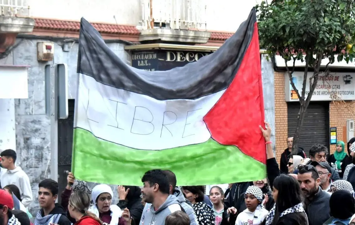 Manifestaci&oacute;n &laquo;Ceuta con Palestina&raquo;