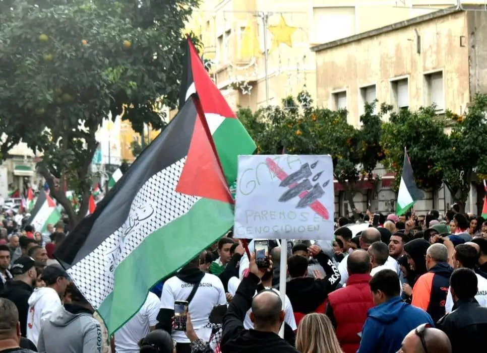 Manifestaci&oacute;n &laquo;Ceuta con Palestina&raquo;